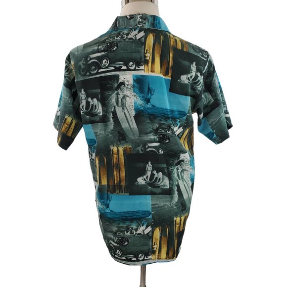 Men's Small Vintage All Over Print Shirt by Icebox - Picture 4 of 8